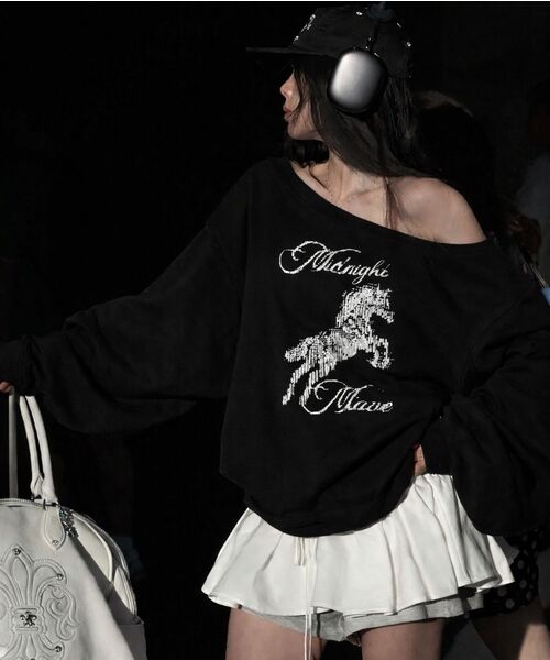Midnight Move(ミッドナイトムーブ)の「horse mtm (black)(スウェット・レディース・その他・FREE)」の7枚目の写真
