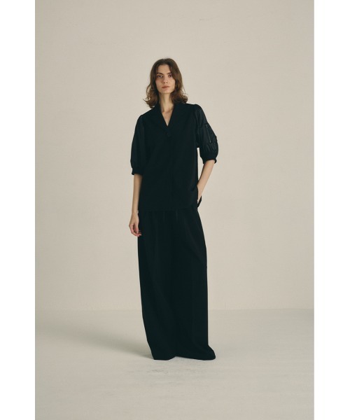 RIM.ARK(リムアーク)の「MA-1 sleeve SH エムエーワン スリーブ シャツ(シャツ/ブラウス・レディース・ブラック/ダークネイビー・FREE)」の4枚目の写真