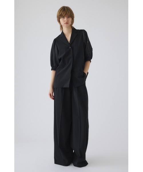 RIM.ARK(リムアーク)の「MA-1 sleeve SH エムエーワン スリーブ シャツ(シャツ/ブラウス・レディース・ブラック/ダークネイビー・FREE)」の6枚目の写真