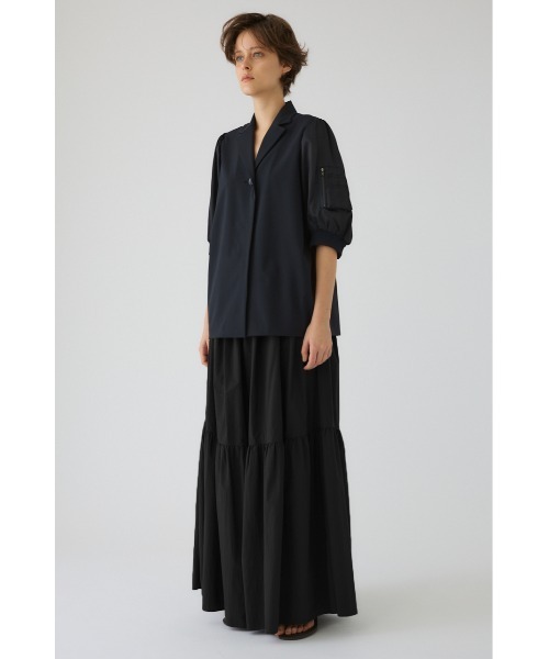 RIM.ARK(リムアーク)の「MA-1 sleeve SH エムエーワン スリーブ シャツ(シャツ/ブラウス・レディース・ブラック/ダークネイビー・FREE)」の14枚目の写真