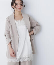 N.（N. Natural Beauty Basic） | サテンレースキャミソール(キャミソール)