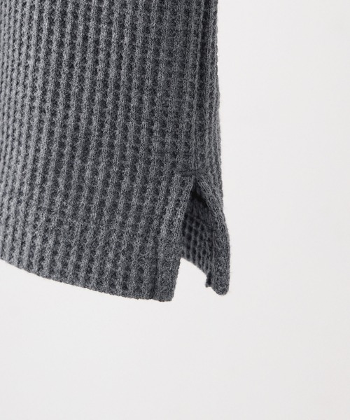 CLEL(クレイル)の「【CLEL】Functionary Thermal Henley Neck T-Shirt / ファンクショナリー サーマルヘンリーネックTシャツ(ロンT)(抗菌防臭/吸水速乾)(Tシャツ/カットソー・メンズ・ワイン/グレイッシュベージュ/杢グレー/ネイビー/ブラック/ダークブラウン/グレー系1/グレー系・S/M/L/XS)」の22枚目の写真