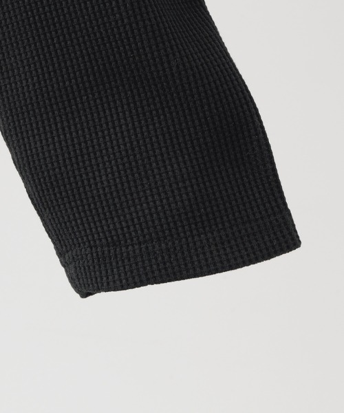 CLEL(クレイル)の「【CLEL】Functionary Thermal Henley Neck T-Shirt / ファンクショナリー サーマルヘンリーネックTシャツ(ロンT)(抗菌防臭/吸水速乾)(Tシャツ/カットソー・メンズ・ワイン/グレイッシュベージュ/杢グレー/ネイビー/ブラック/ダークブラウン/グレー系1/グレー系・S/M/L/XS)」の17枚目の写真