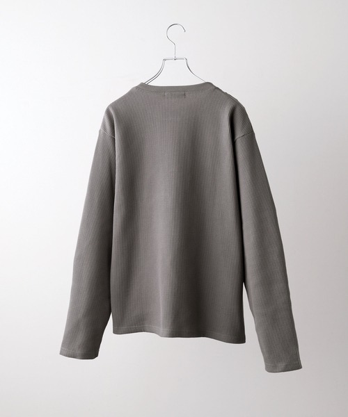 CLEL ファンクショナリー サーマルヘンリーネックTシャツ(ロンT 
