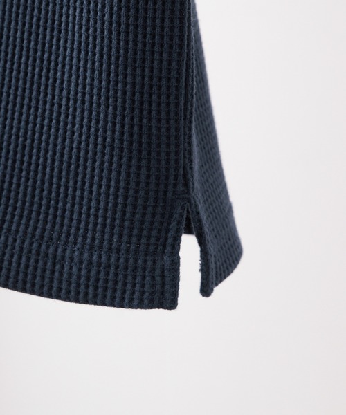 CLEL（クレイル）の「【CLEL】Functionary Thermal Henley Neck T-Shirt / ファンクショナリー サーマルヘンリーネックTシャツ(ロンT)（Tシャツ/カットソー・メンズ・ワイン/グレイッシュベージュ/杢グレー/ネイビー/ブラック・S/M/L/XS）」の12枚目の写真