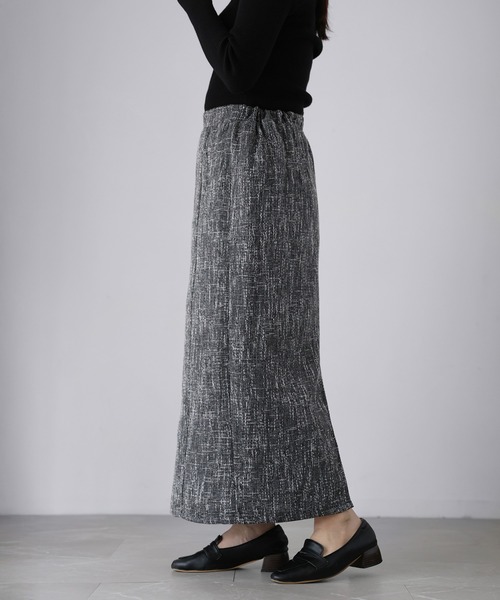 Riberry（リベリー）の「【セットアップ可】ツイードロングナロースカート（スカート・レディース・アイボリー/ブラック・FREE）」の20枚目の写真