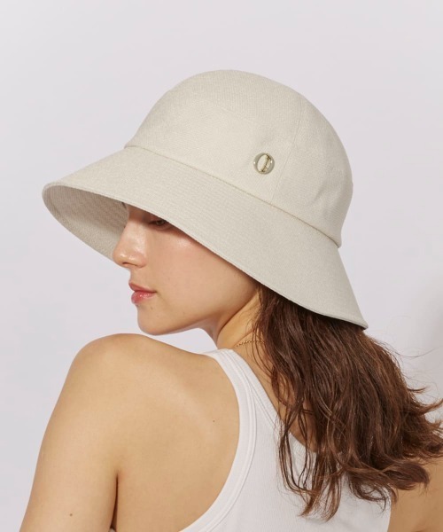 Chapeau d' O(シャポードオー)の「Chapeau d' O Linela Basket Hat / シャポードオー(ハット・レディース・ブラック/ライトブルー/ライトベージュ・M/57.5cm)」の6枚目の写真