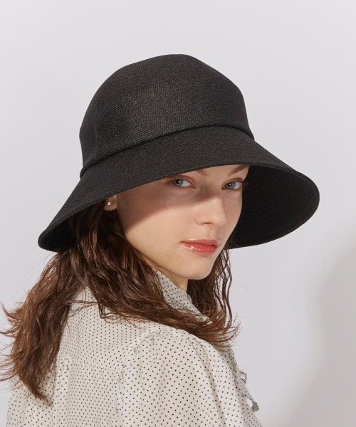 Chapeau d' O(シャポードオー)の「Chapeau d' O Linela Basket Hat / シャポードオー(ハット・レディース・ブラック/ライトブルー/ライトベージュ・M/57.5cm)」の15枚目の写真