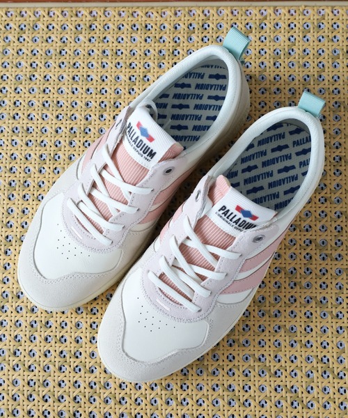 PALLADIUM(パラディウム)の「PALLACUP FLAME LTH パラカップ フレイム ローカット スニーカー(スニーカー・メンズ・ホワイト×ライトピンク/ホワイト×ブラック/オフホワイト・27cm/26.5cm/25.5cm/25cm/24.5cm/24cm/23.5cm/28cm/27.5cm/22.5cm/23cm)」の12枚目の写真
