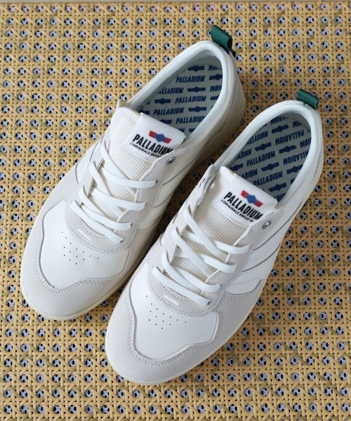 PALLADIUM(パラディウム)の「PALLACUP FLAME LTH パラカップ フレイム ローカット スニーカー(スニーカー・メンズ・ホワイト×ライトピンク/ホワイト×ブラック/オフホワイト・27cm/26.5cm/25.5cm/25cm/24.5cm/24cm/23.5cm/28cm/27.5cm/22.5cm/23cm)」の10枚目の写真
