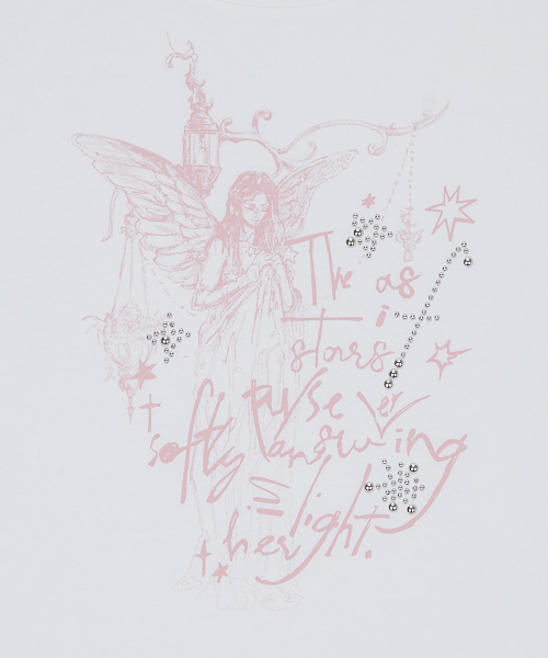 LUVISTRUE(ラヴイズトゥルー)の「EL ANGELIC GRAPHIC TEE(WHITE)(Tシャツ/カットソー・レディース・その他・FREE)」の5枚目の写真