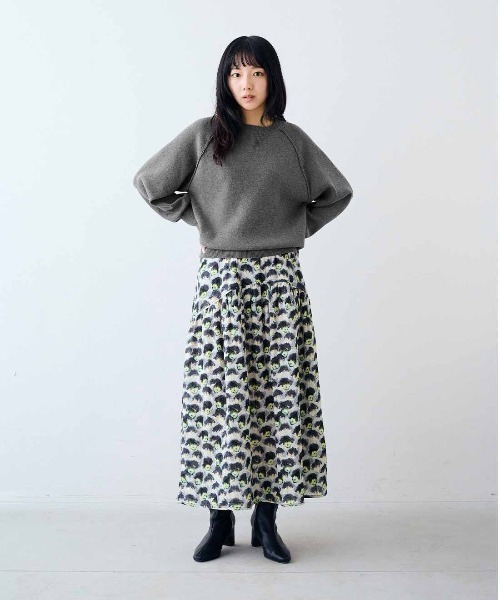 MEDE19F（メデジュウキュウ）の「ＭＥＤＥ１９Ｆ　スウェットライクニット（ニット/セーター・レディース・ネイビー/グレー/ブラウン・LL/L/M）」の7枚目の写真