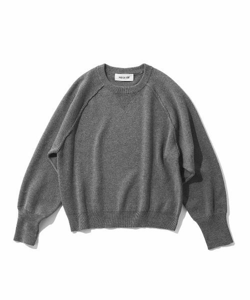 MEDE19F（メデジュウキュウ）の「ＭＥＤＥ１９Ｆ　スウェットライクニット（ニット/セーター・レディース・ネイビー/グレー/ブラウン・LL/L/M）」の20枚目の写真