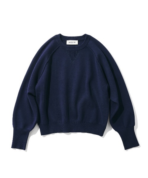 MEDE19F（メデジュウキュウ）の「ＭＥＤＥ１９Ｆ　スウェットライクニット（ニット/セーター・レディース・ネイビー/グレー/ブラウン・LL/L/M）」の21枚目の写真
