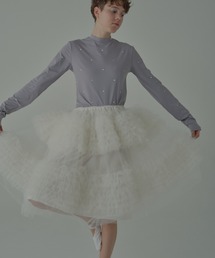 tulle knee length skirt