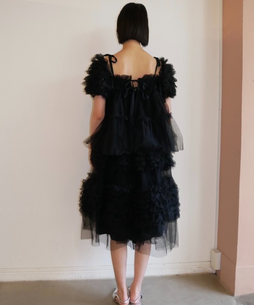 HONEY MI HONEY（ハニーミーハニー）の「tulle knee length skirt（スカート・レディース・グレー/ブラック/ピンク/ホワイト・FREE）」の14枚目の写真