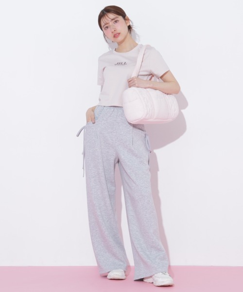 JILL by JILL STUART（ジルバイジルスチュアート）の「【新色追加】ショート丈刺繍ロゴTシャツオーガニックコットン（Tシャツ/カットソー・レディース・ホワイト系その他2/ピンク系その他/ミント/ホワイト系その他/ホワイト系その他3/ブラック・FREE）」の17枚目の写真