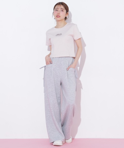 JILL by JILL STUART（ジルバイジルスチュアート）の「【新色追加】ショート丈刺繍ロゴTシャツオーガニックコットン（Tシャツ/カットソー・レディース・ホワイト系その他2/ピンク系その他/ミント/ホワイト系その他/ホワイト系その他3/ブラック・FREE）」の16枚目の写真