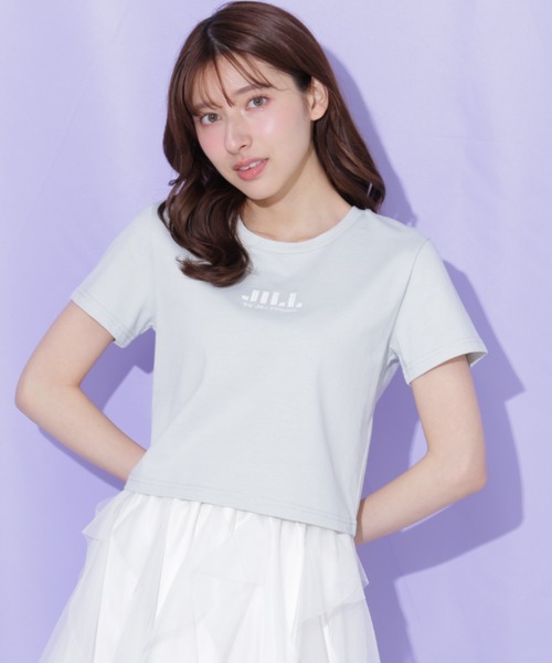 JILL by JILL STUART（ジルバイジルスチュアート）の「【新色追加】ショート丈刺繍ロゴTシャツオーガニックコットン（Tシャツ/カットソー・レディース・ホワイト系その他2/ピンク系その他/ミント/ホワイト系その他/ホワイト系その他3/ブラック・FREE）」の21枚目の写真