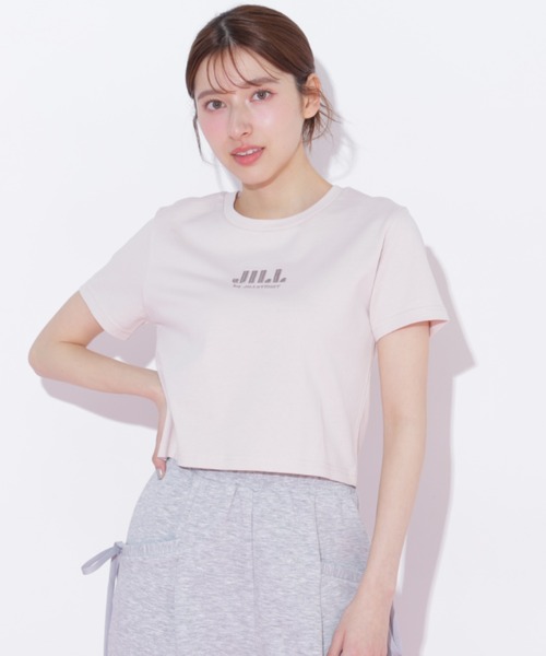 JILL by JILL STUART（ジルバイジルスチュアート）の「【新色追加】ショート丈刺繍ロゴTシャツオーガニックコットン（Tシャツ/カットソー・レディース・ホワイト系その他2/ピンク系その他/ミント/ホワイト系その他/ホワイト系その他3/ブラック・FREE）」の14枚目の写真