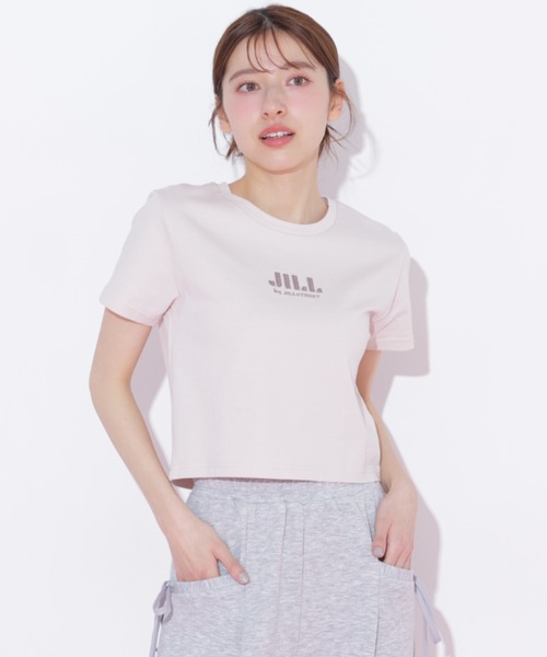 JILL by JILL STUART（ジルバイジルスチュアート）の「【新色追加】ショート丈刺繍ロゴTシャツオーガニックコットン（Tシャツ/カットソー・レディース・ホワイト系その他2/ピンク系その他/ミント/ホワイト系その他/ホワイト系その他3/ブラック・FREE）」の15枚目の写真