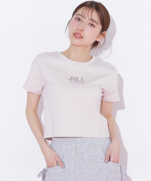JILL by JILL STUART（ジルバイジルスチュアート）の「【新色追加】ショート丈刺繍ロゴTシャツオーガニックコットン（Tシャツ/カットソー・レディース・ホワイト系その他2/ピンク系その他/ミント/ホワイト系その他/ホワイト系その他3/ブラック・FREE）」の12枚目の写真