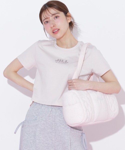 JILL by JILL STUART（ジルバイジルスチュアート）の「【新色追加】ショート丈刺繍ロゴTシャツオーガニックコットン（Tシャツ/カットソー・レディース・ホワイト系その他2/ピンク系その他/ミント/ホワイト系その他/ホワイト系その他3/ブラック・FREE）」の10枚目の写真