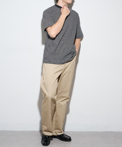 Healthknit(ヘルスニット)の「【Healthknit】26SS Nallow Border Jersey Crewneck S/S 51013(Tシャツ/カットソー・メンズ・ブラック系1/アイボリー系1/アイボリー系2・M/XL/L)」の13枚目の写真