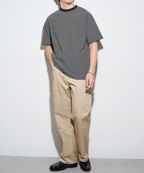 Healthknit(ヘルスニット)の「【Healthknit】26SS Nallow Border Jersey Crewneck S/S 51013(Tシャツ/カットソー・メンズ・ブラック系1/アイボリー系1/アイボリー系2・M/XL/L)」の12枚目の写真