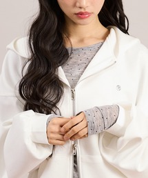 袖シャーリングトップス