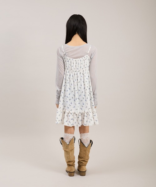 apres jour mignon（アプレジュールミニョン）の「袖シャーリングトップス（Tシャツ/カットソー・レディース・グレー/ピンク/ホワイト系その他/ホワイト/ブルー・フリー/LARGE）」の15枚目の写真