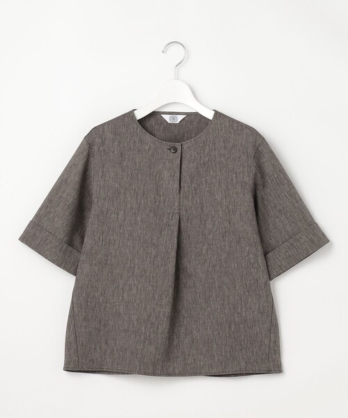 J.PRESS(ジェイプレス)の「【セット着用可】リネンバイオシャンブレー ブラウス(シャツ/ブラウス・レディース・ベージュ系/ネイビー系/ブラウン系・11/9)」の7枚目の写真