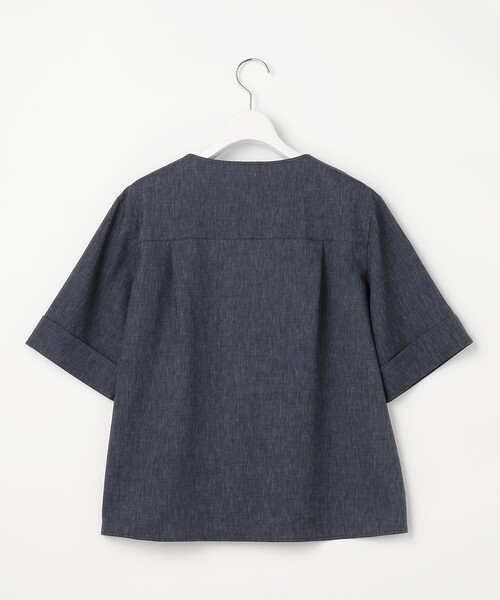 J.PRESS(ジェイプレス)の「【セット着用可】リネンバイオシャンブレー ブラウス(シャツ/ブラウス・レディース・ベージュ系/ネイビー系/ブラウン系・11/9)」の10枚目の写真