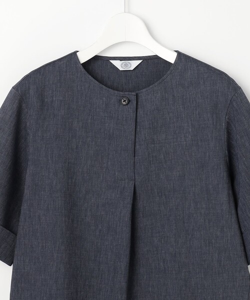 J.PRESS(ジェイプレス)の「【セット着用可】リネンバイオシャンブレー ブラウス(シャツ/ブラウス・レディース・ベージュ系/ネイビー系/ブラウン系・11/9)」の11枚目の写真