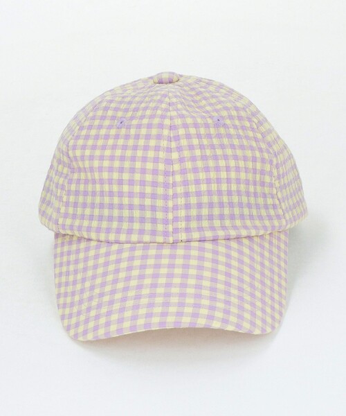 green label relaxing（グリーンレーベルリラクシング）の「ギンガムキャップ / 帽子 / キッズ（キャップ・キッズ・その他1/ブラック/ライトブルー・FREE(52-56cm)）」の4枚目の写真