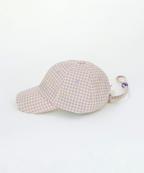 green label relaxing（グリーンレーベルリラクシング）の「ギンガムキャップ / 帽子 / キッズ（キャップ・キッズ・その他1/ブラック/ライトブルー・FREE(52-56cm)）」の5枚目の写真