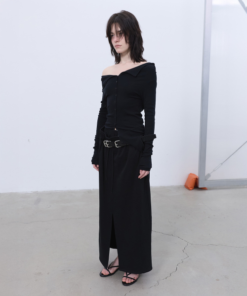 LCDC TM（エルシーディーシーティーエム）の「TWO-WAY BUTTON-UP TOP (BLACK)（Tシャツ/カットソー・レディース・その他・SMALL/MEDIUM）」の8枚目の写真