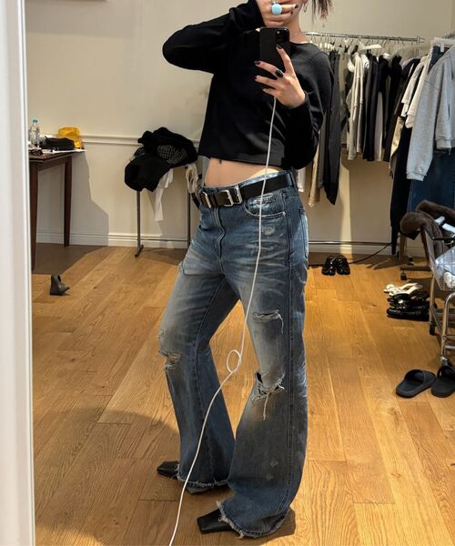 LCDC TM（エルシーディーシーティーエム）の「TWO-WAY BUTTON-UP TOP (BLACK)（Tシャツ/カットソー・レディース・その他・SMALL/MEDIUM）」の6枚目の写真