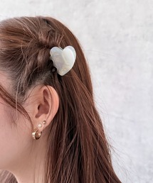 pyornim（ピョルニム）の「【26年春夏新作】【２Pセット】ハートモチーフミニヘアクリップ（バレッタ/ヘアクリップ）」