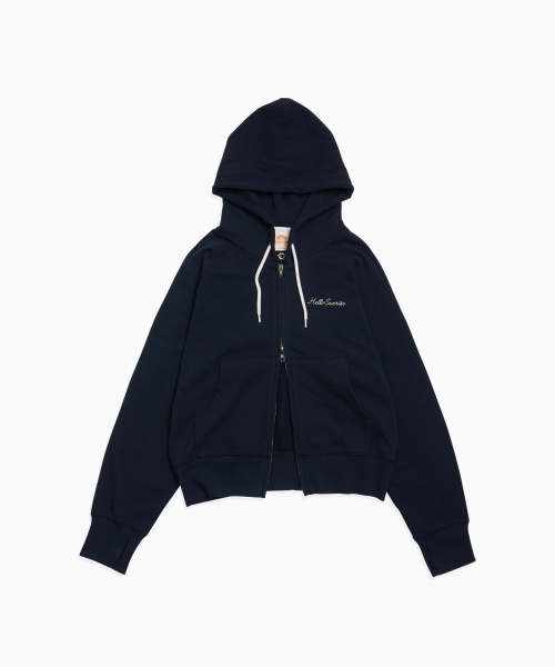 HS Sweat Zip‑Up Hoodie (W) Navy — женская толстовка на молнии