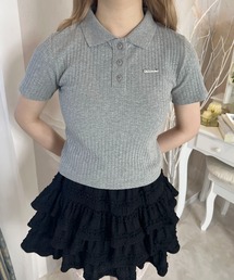 襟付きコンパクトTシャツ