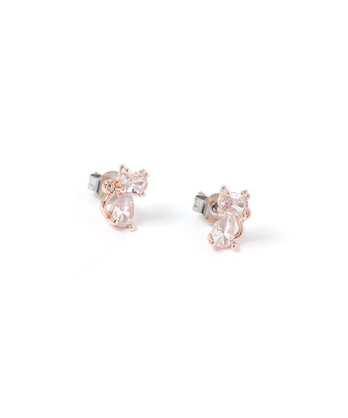 LAKOLE（ラコレ）の「キャットビジューピアス / 656191（ピアス（両耳用）・レディース・その他1/その他2/ピンク系その他・FREE）」の2枚目の写真