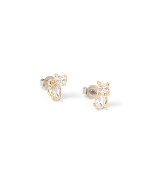 LAKOLE（ラコレ）の「キャットビジューピアス / 656191（ピアス（両耳用）・レディース・その他1/その他2/ピンク系その他・FREE）」の3枚目の写真