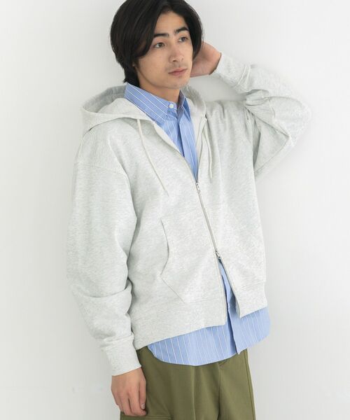 CRAFT STANDARD BOUTIQUE（クラフトスタンダードブティック）の「スウェットフルジップパーカー（パーカー・メンズ・ブラウン/レッド/ホワイト系その他・L/M）」の2枚目の写真