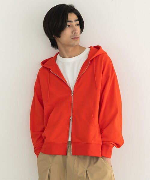 CRAFT STANDARD BOUTIQUE（クラフトスタンダードブティック）の「スウェットフルジップパーカー（パーカー・メンズ・ブラウン/レッド/ホワイト系その他・L/M）」の5枚目の写真