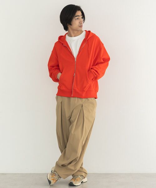 CRAFT STANDARD BOUTIQUE（クラフトスタンダードブティック）の「スウェットフルジップパーカー（パーカー・メンズ・ブラウン/レッド/ホワイト系その他・L/M）」の9枚目の写真