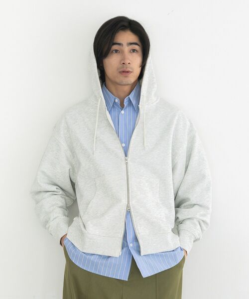 CRAFT STANDARD BOUTIQUE（クラフトスタンダードブティック）の「スウェットフルジップパーカー（パーカー・メンズ・ブラウン/レッド/ホワイト系その他・L/M）」の12枚目の写真