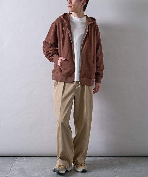 CRAFT STANDARD BOUTIQUE（クラフトスタンダードブティック）の「スウェットフルジップパーカー（パーカー・メンズ・ブラウン/レッド/ホワイト系その他・L/M）」の22枚目の写真