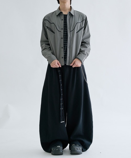 EPNK(イーピーエヌケー)の「Western long sleeve shirts / ウエスタンロングスリーブシャツ(シャツ/ブラウス・メンズ・ブラウン/チャコールグレー・SMALL/MEDIUM/LARGE)」の18枚目の写真