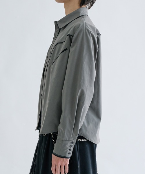 EPNK(イーピーエヌケー)の「Western long sleeve shirts / ウエスタンロングスリーブシャツ(シャツ/ブラウス・メンズ・ブラウン/チャコールグレー・SMALL/MEDIUM/LARGE)」の6枚目の写真
